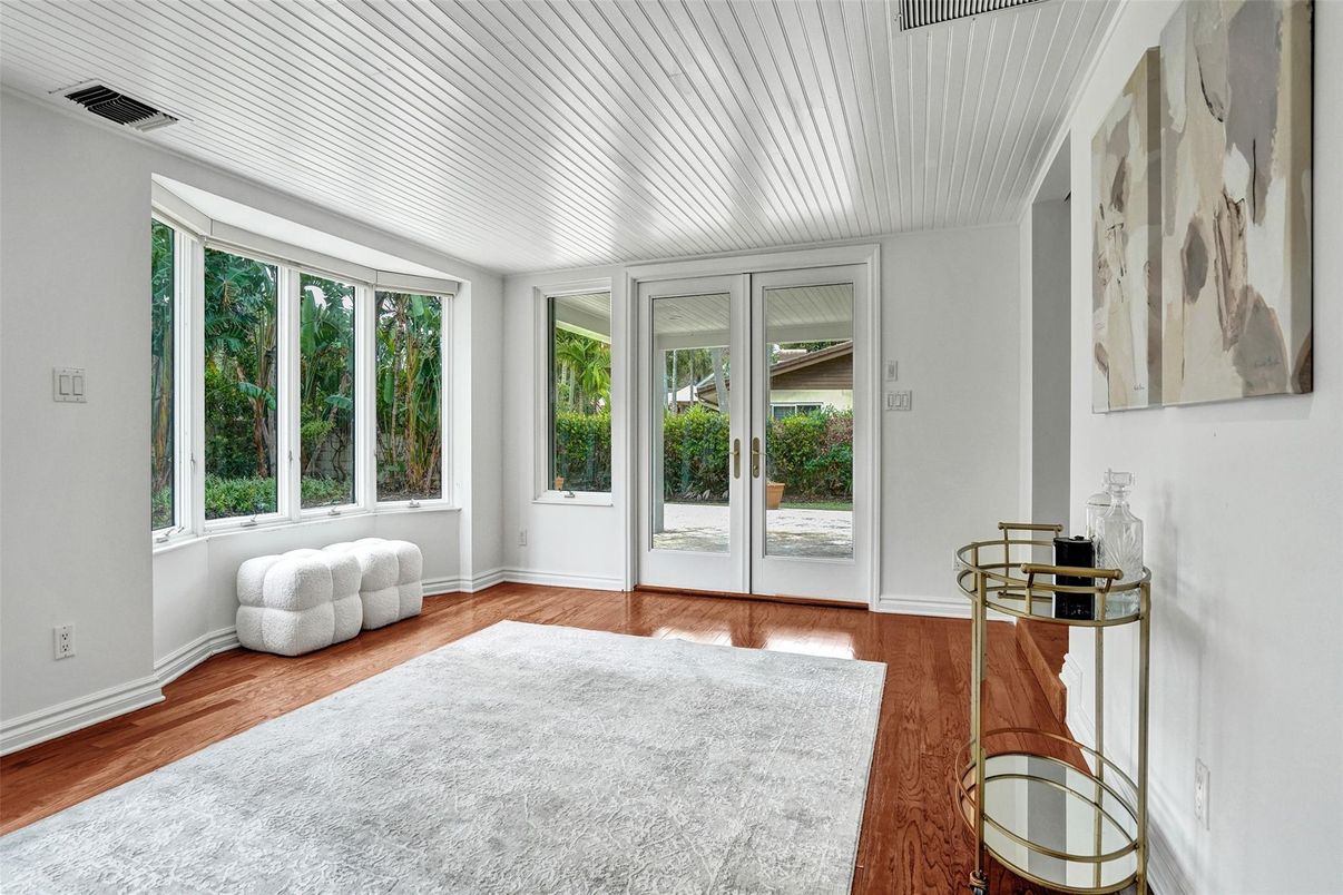 Interior, Sun Room, Wood Texture Flooring