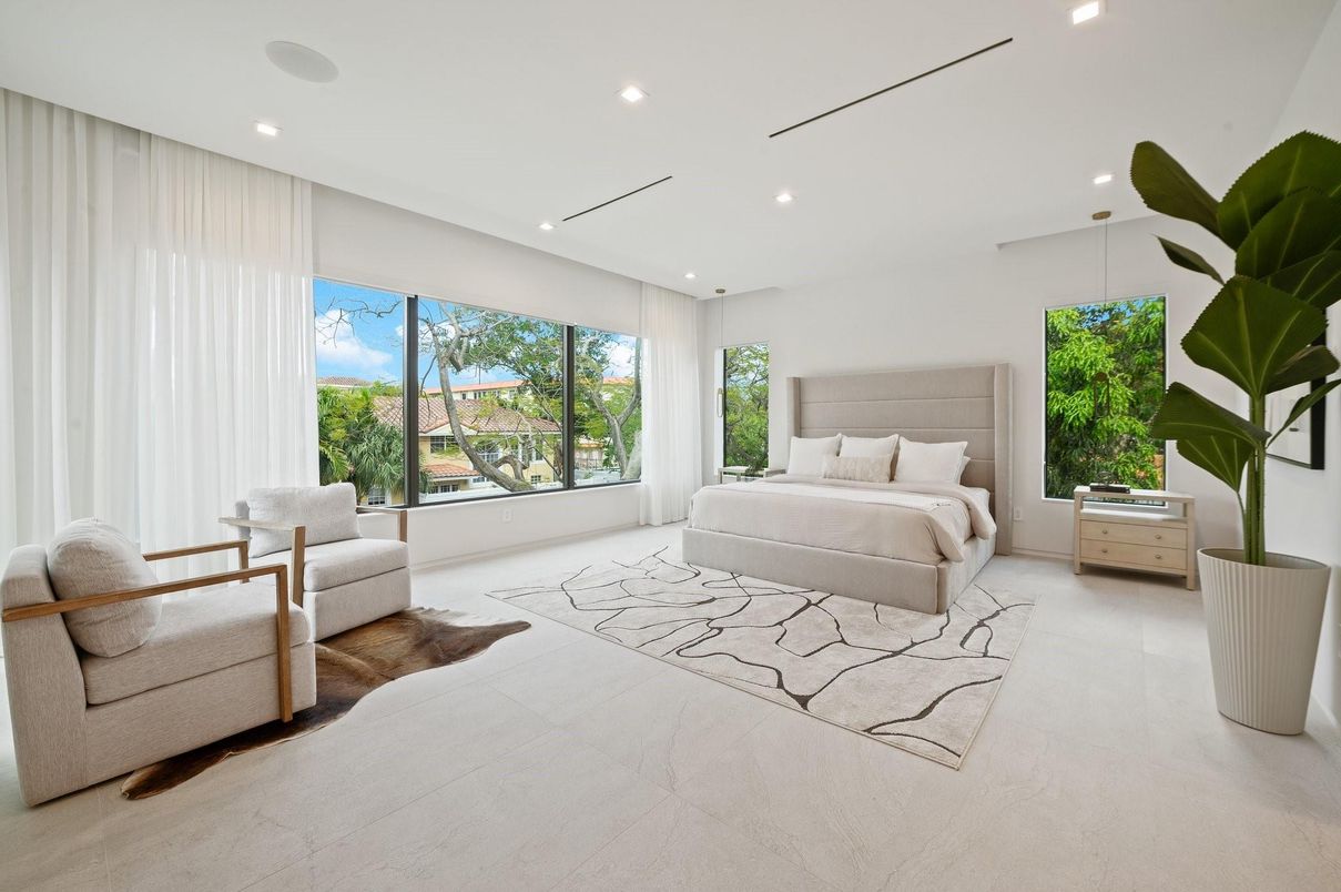 Bedroom, Interior, Recessed Lighting