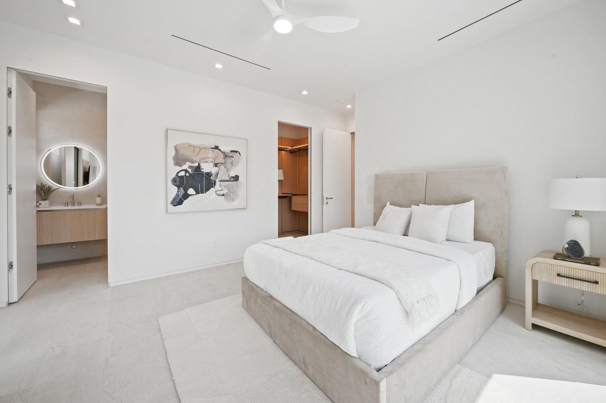 Bedroom, Interior, Recessed Lighting