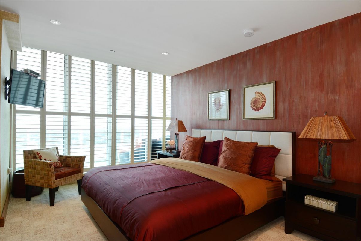 Bedroom, Interior, Recessed Lighting