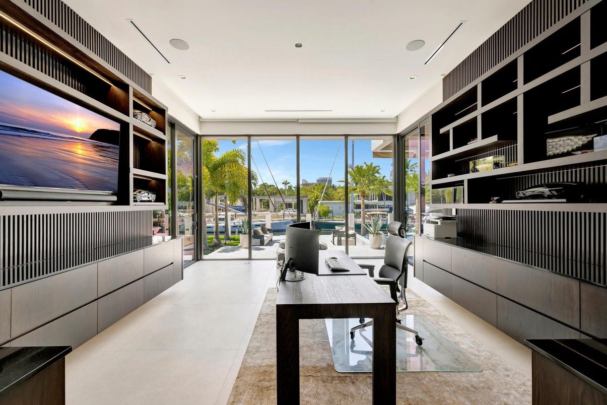 Home Office, Interior, Recessed Lighting