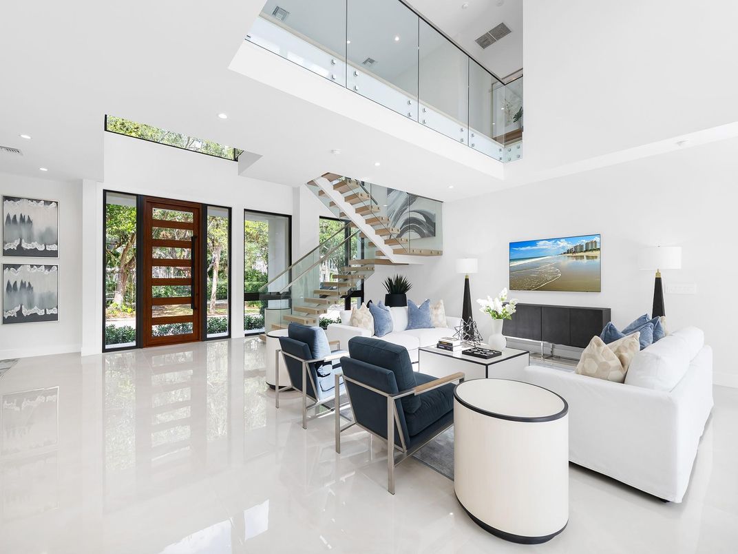Interior, Living room, Recessed Lighting