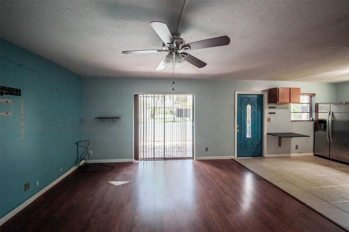 Empty room, Interior, Kitchen, Wood Texture Flooring