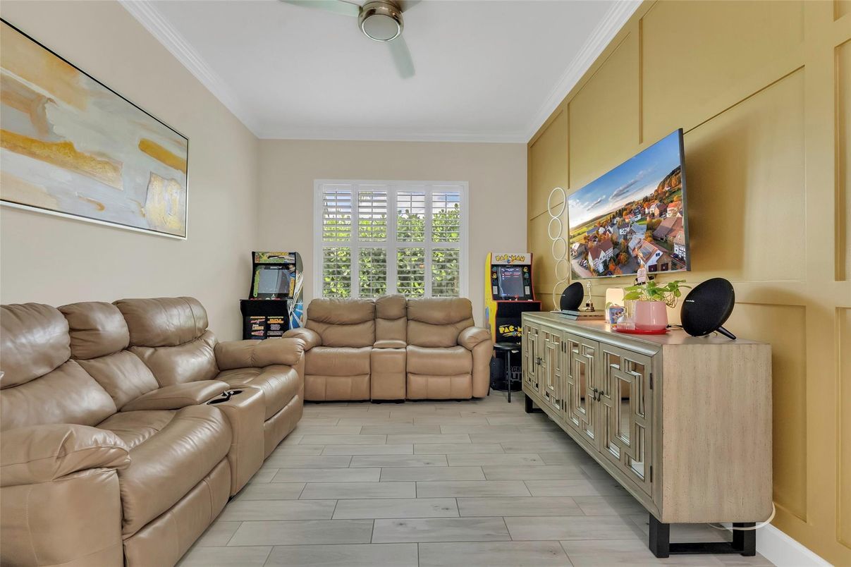 Home Theatre Room, Interior, Living room, Wood Texture Flooring