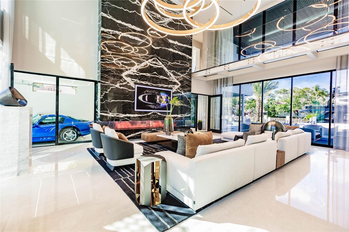 Interior, Living room, Marble Walls
