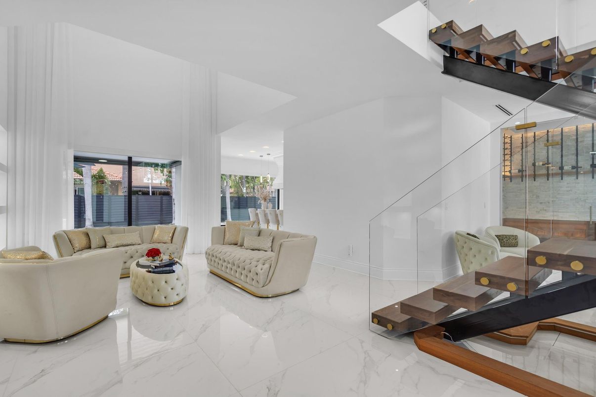 Interior, Living room, Marble, Recessed Lighting
