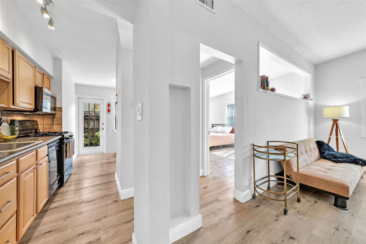 Interior, Kitchen, Wood Texture Flooring