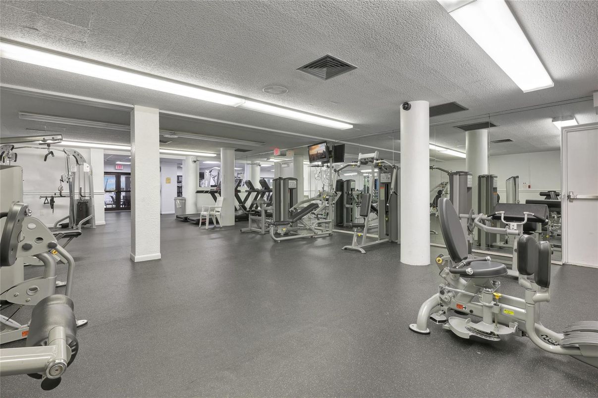 Fitness Equipment, Gym, Interior