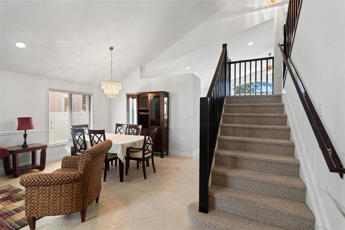 Chandelier, Dining room, Interior, Recessed Lighting