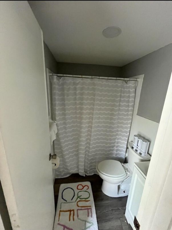 Bathroom, Interior, Wood Texture Flooring