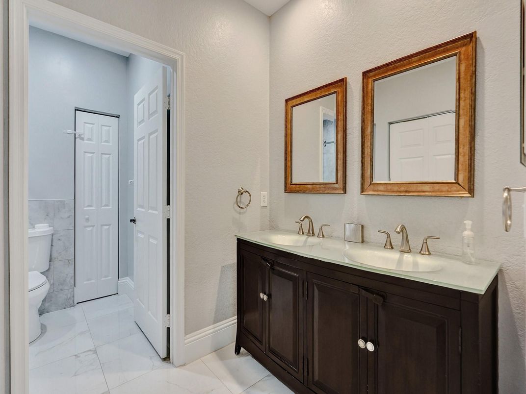 Bathroom, Dual Sink Vanities, Interior, Marble