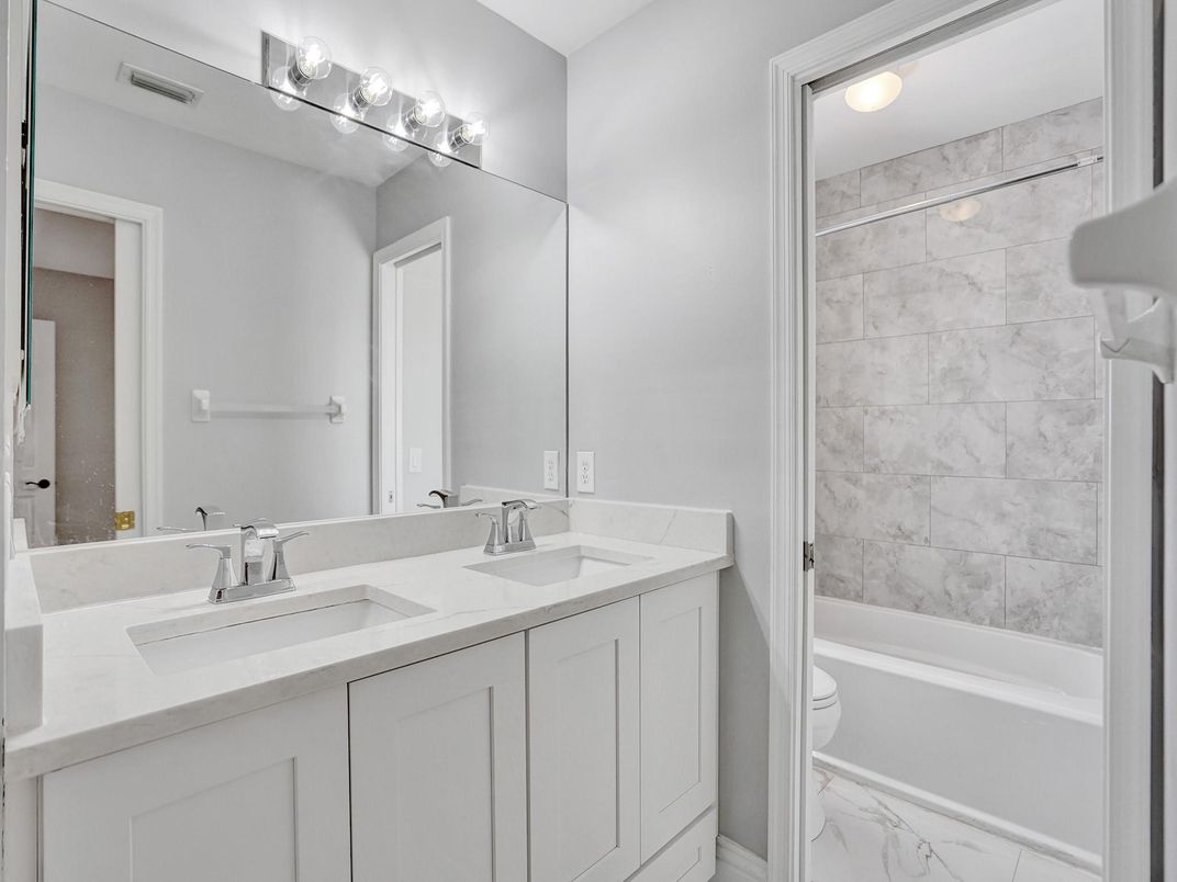 Bathroom, Dual Sink Vanities, Interior, Marble, Marble Walls