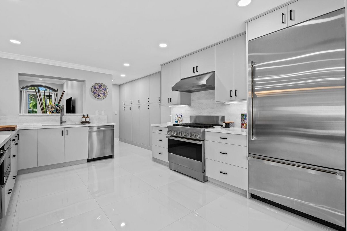 Interior, Kitchen, Recessed Lighting, Stainless Steel Appliances
