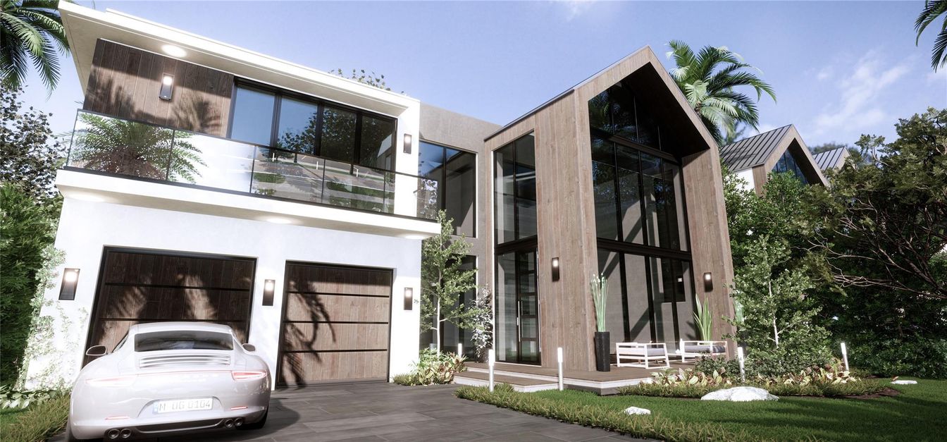 Attached, Exterior, Facade, Modern