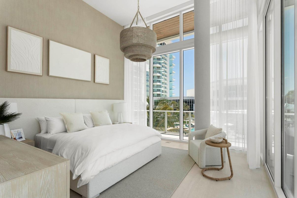 Bedroom, Interior, Pendant Lights