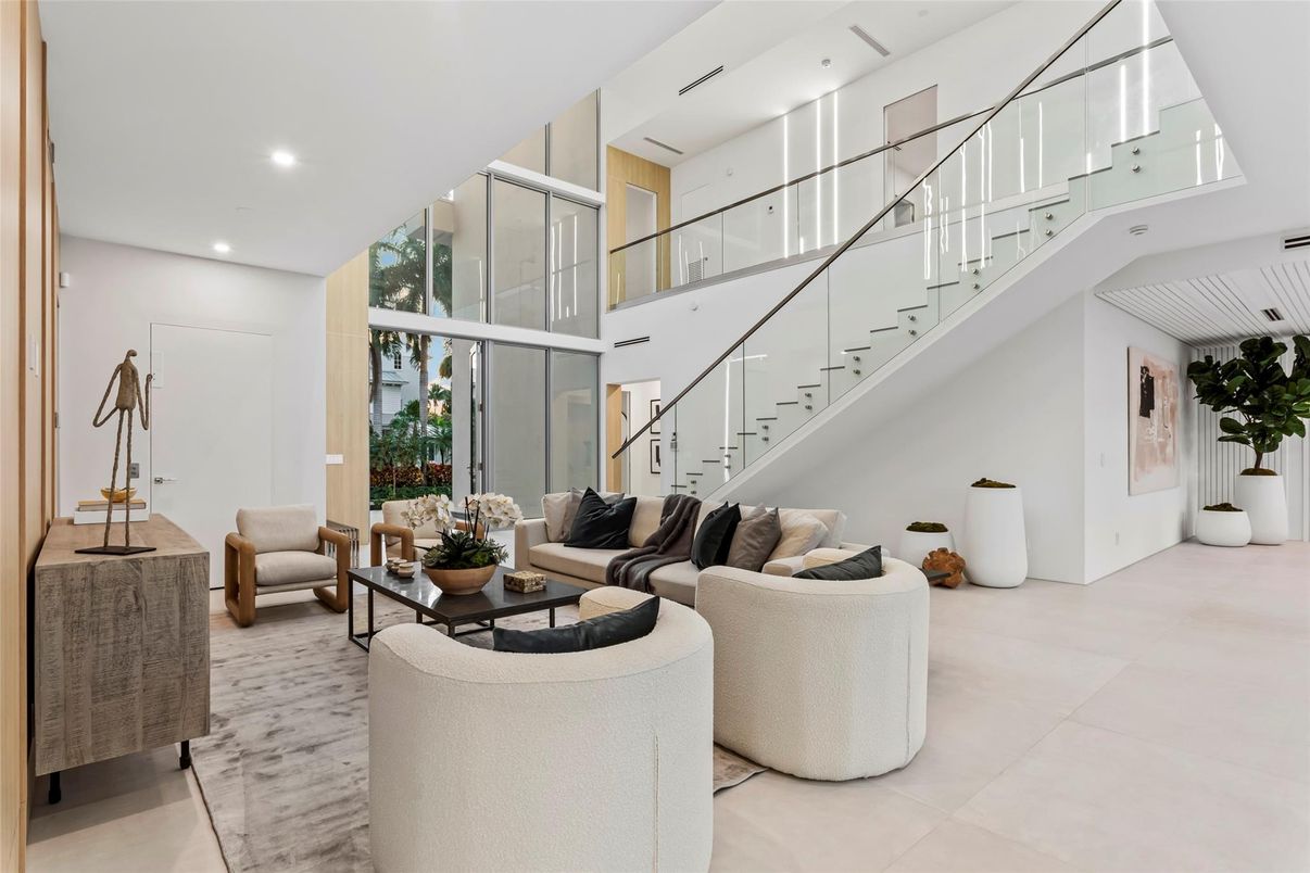 Interior, Living room, Recessed Lighting
