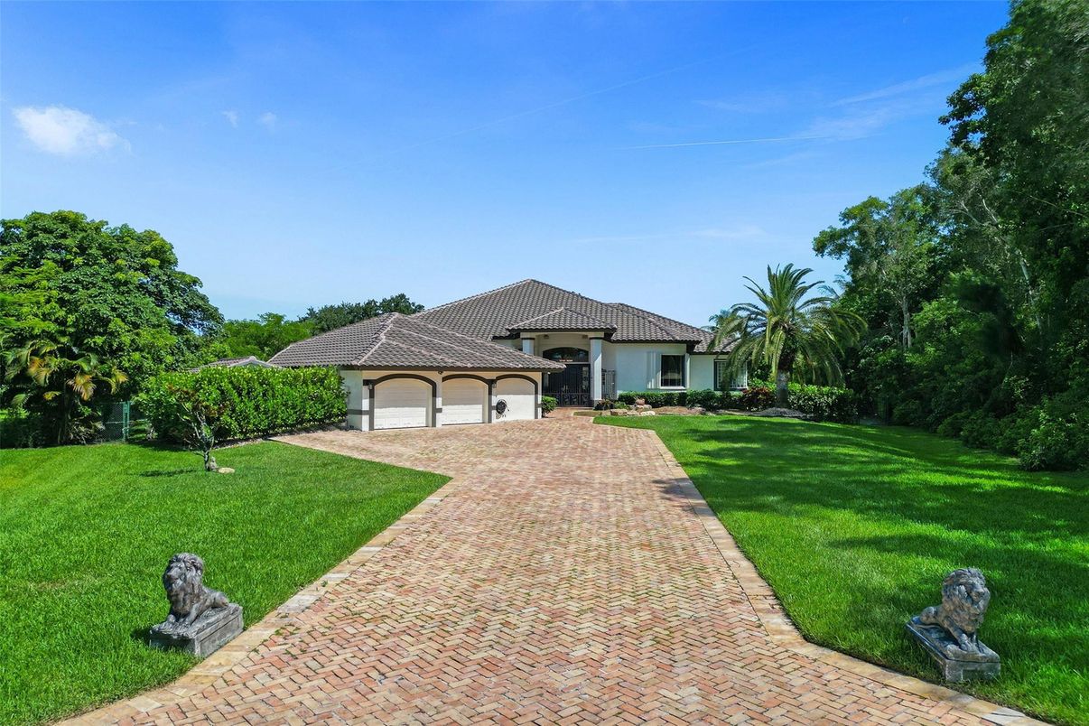 Attached, Backyard, Exterior, Facade, Mediterranean
