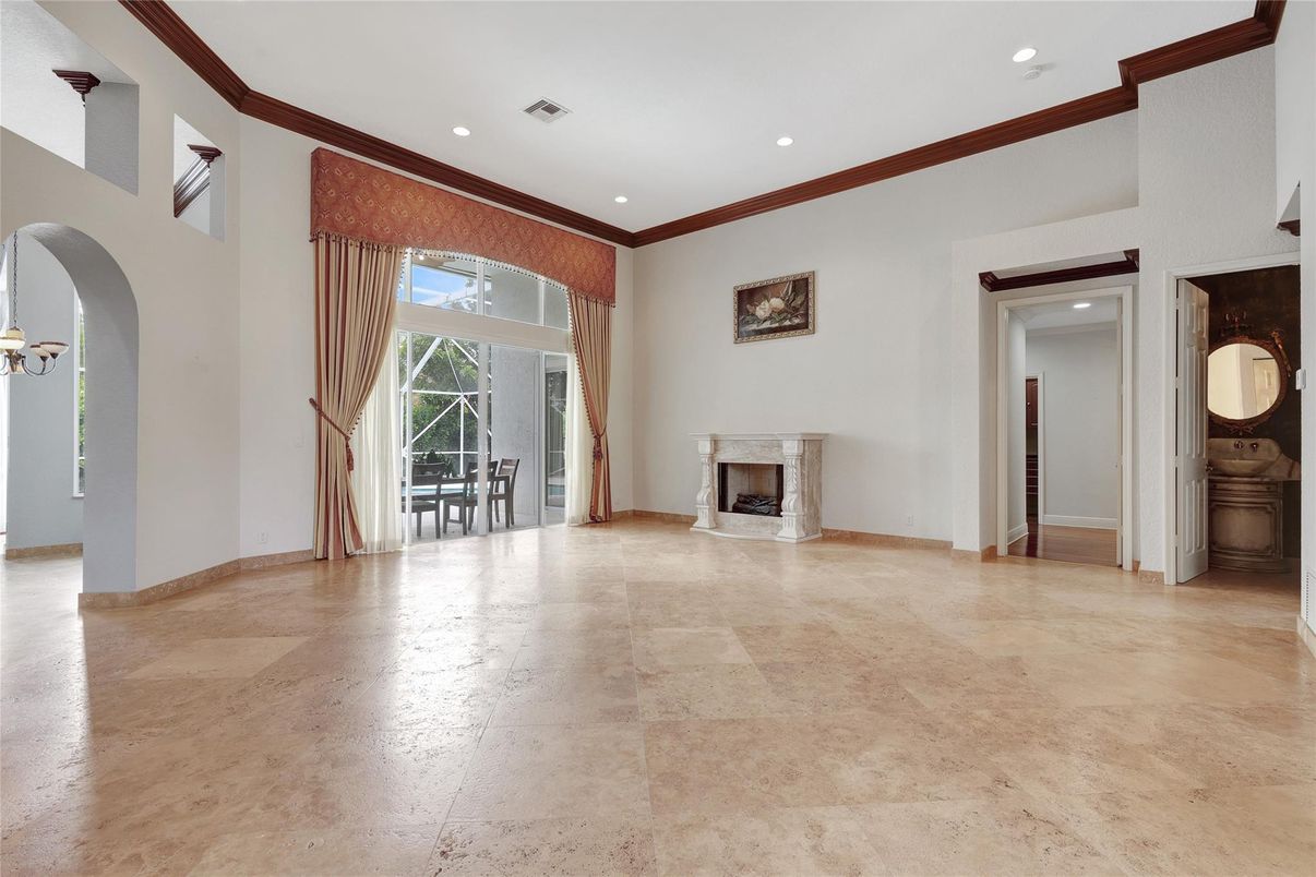 Fireplace, Interior, Recessed Lighting