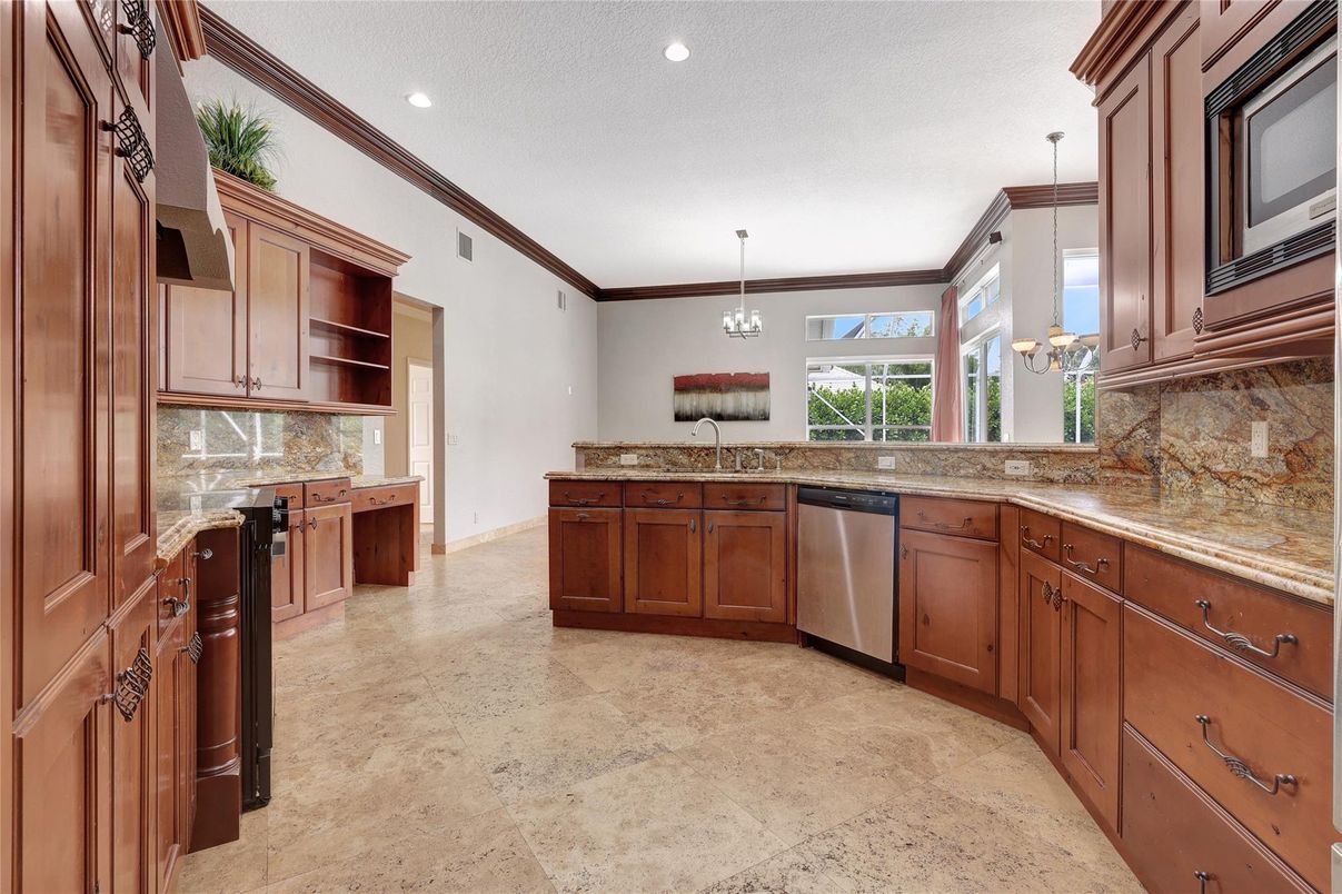 Interior, Kitchen, Pendant Lights, Recessed Lighting, Stainless Steel Appliances