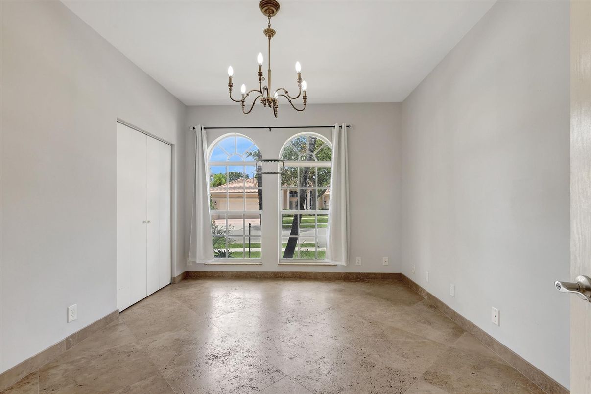 Chandelier, Empty room, Interior