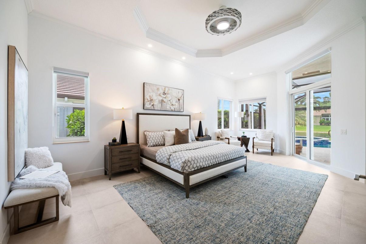 Bedroom, Interior, Recessed Lighting