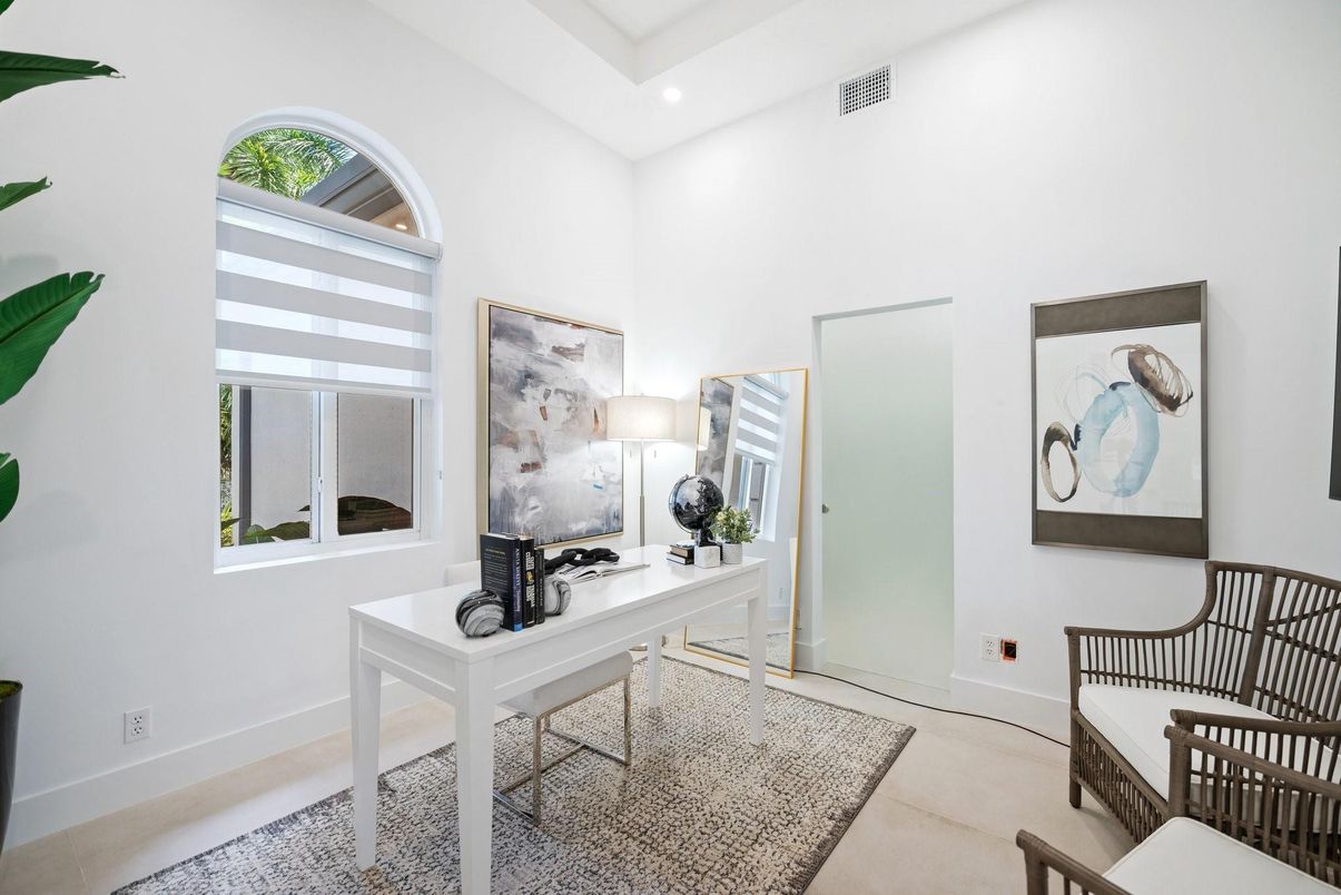Home Office, Interior, Recessed Lighting