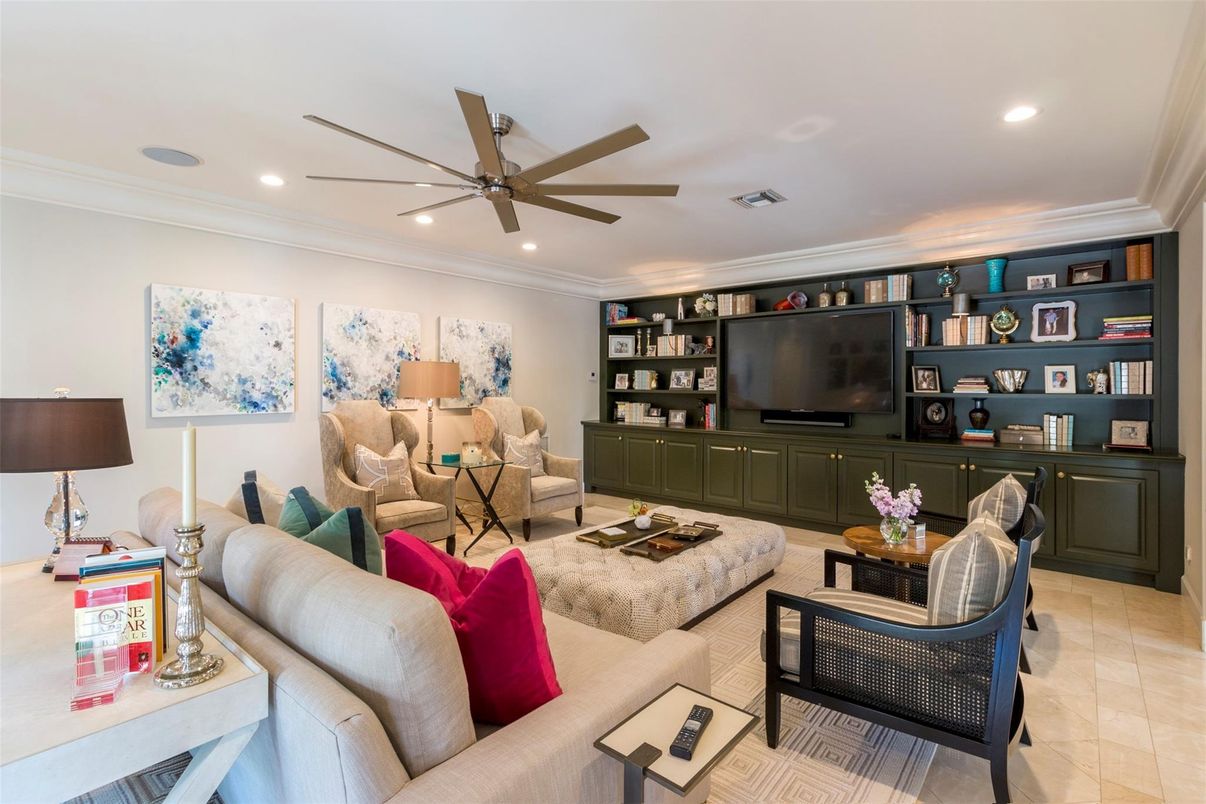 Interior, Living room, Recessed Lighting