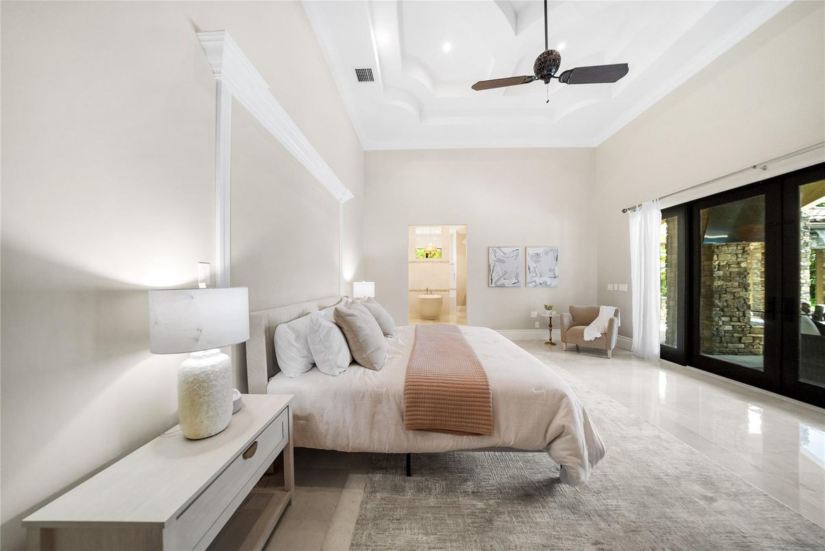Bedroom, Interior, Recessed Lighting