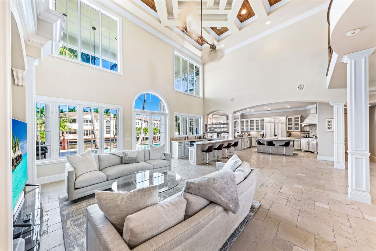 Interior, Kitchen, Living room, Recessed Lighting