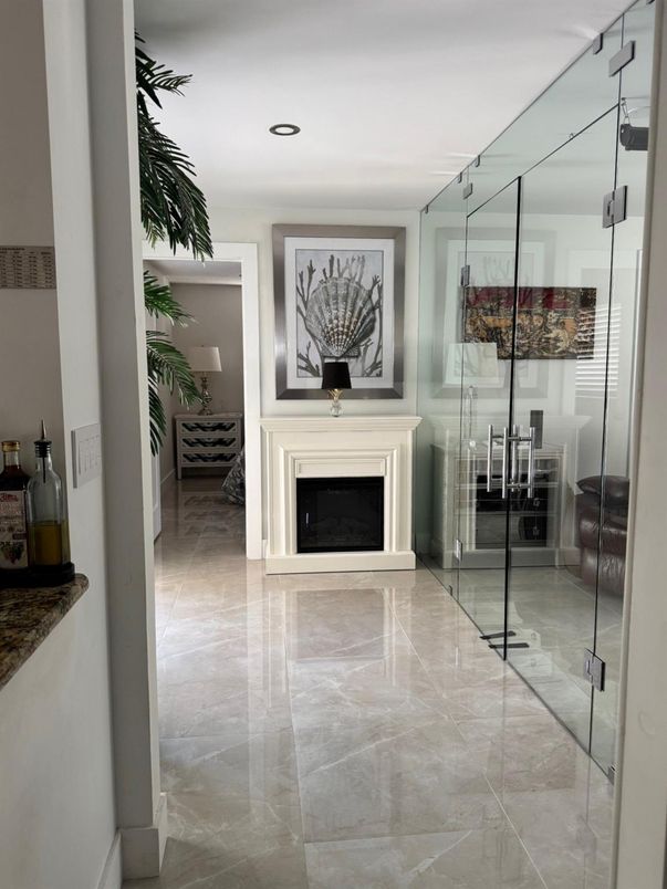 Fireplace, Interior, Recessed Lighting