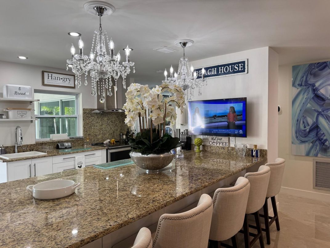 Chandelier, Interior, Kitchen, Recessed Lighting