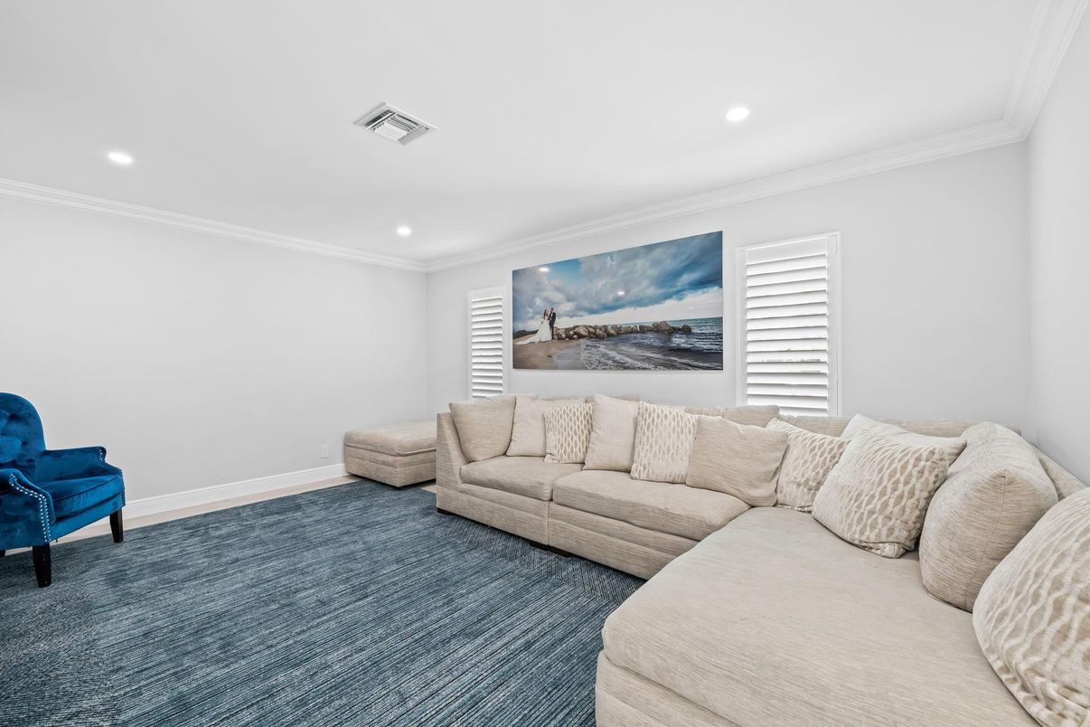 Interior, Living room, Recessed Lighting