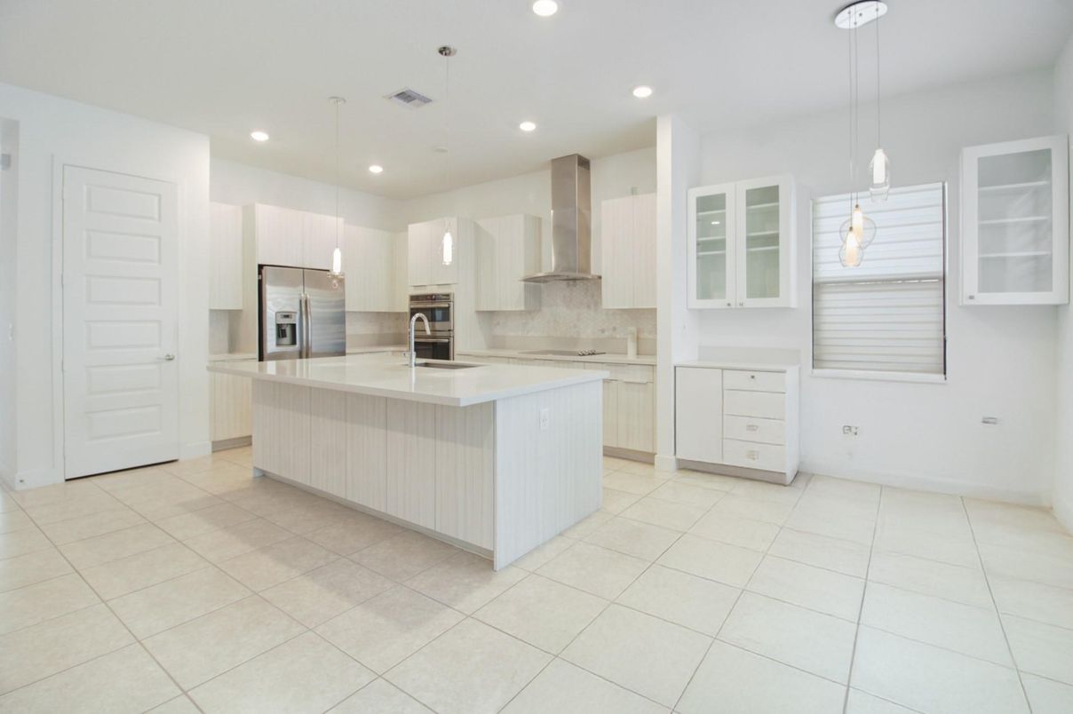 Interior, Kitchen, Pendant Lights, Recessed Lighting, Stainless Steel Appliances