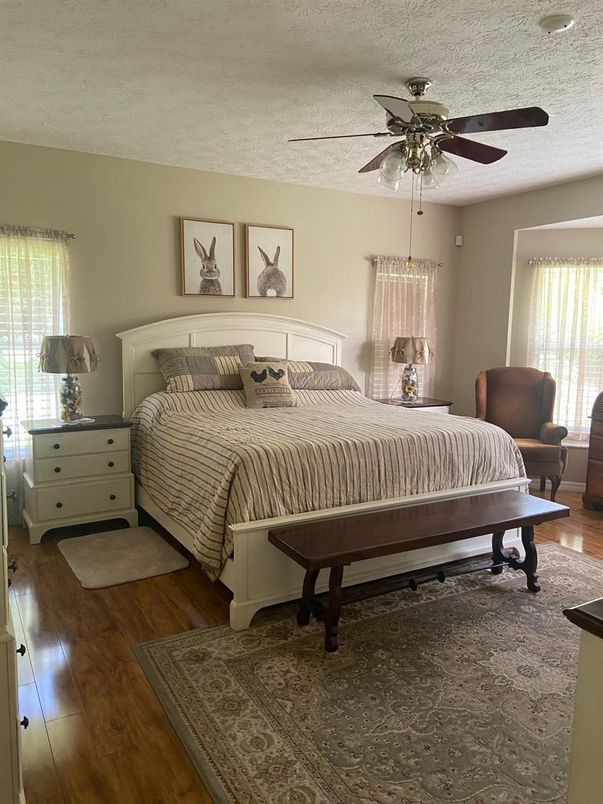 Bedroom, Interior, Wood Texture Flooring