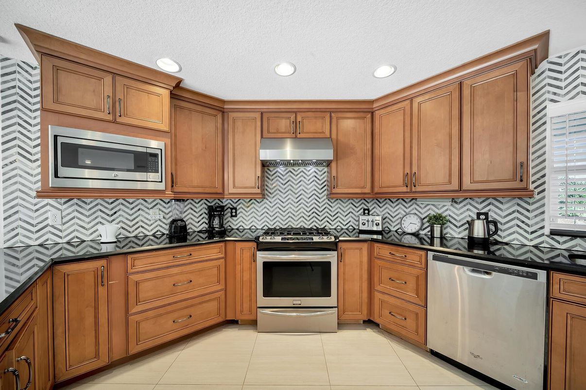 Interior, Kitchen, Recessed Lighting, Stainless Steel Appliances