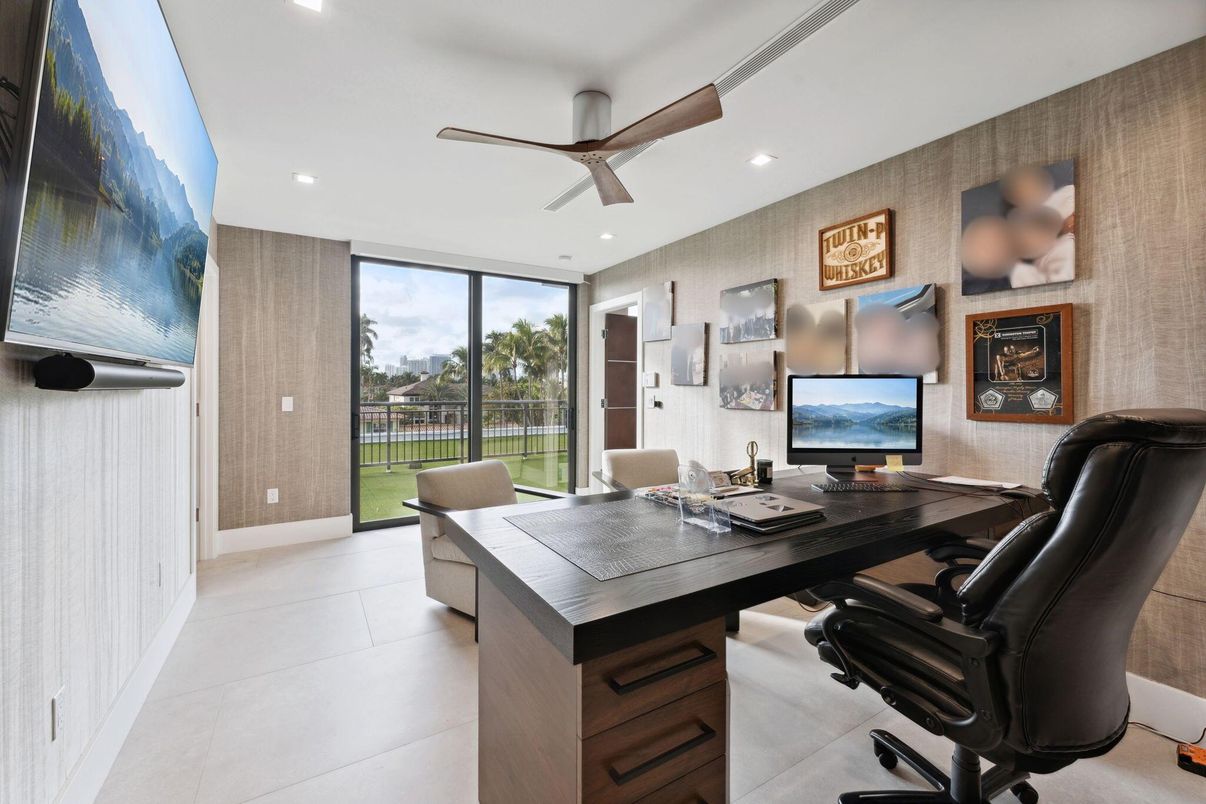 Home Office, Interior, Recessed Lighting