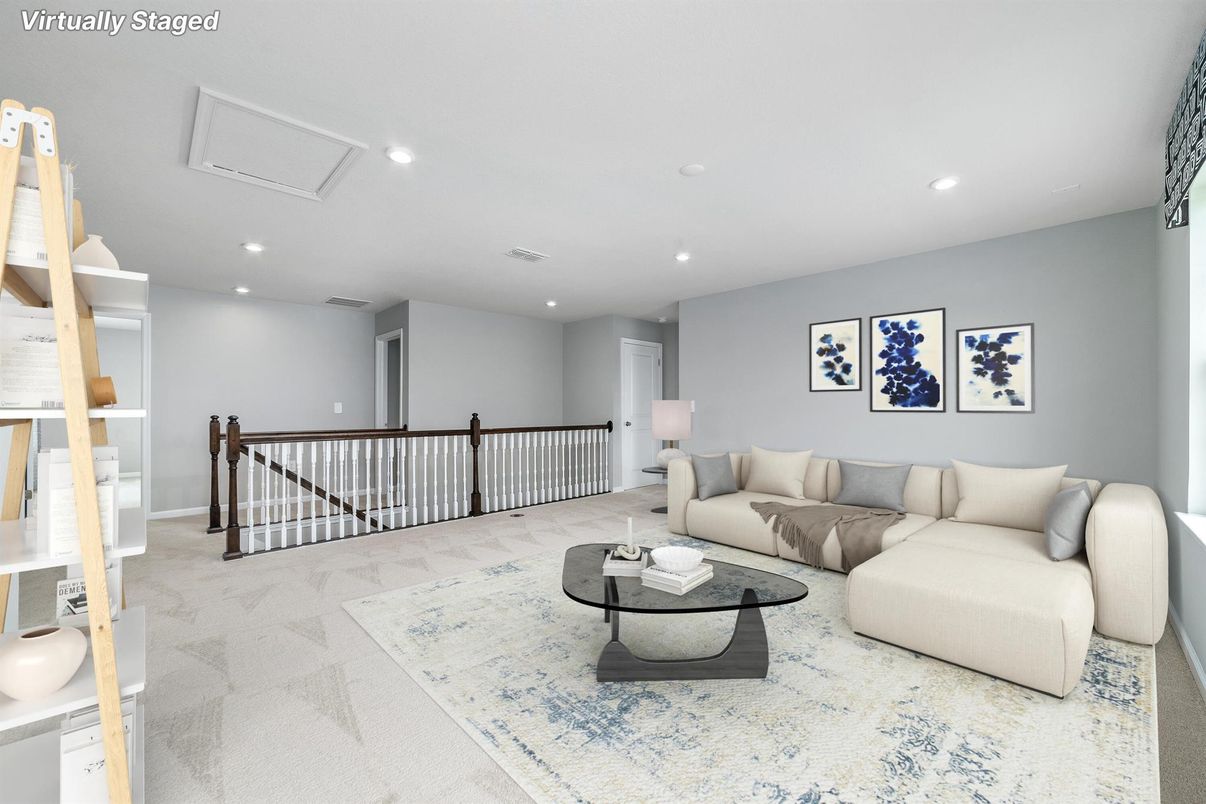 Interior, Living room, Recessed Lighting
