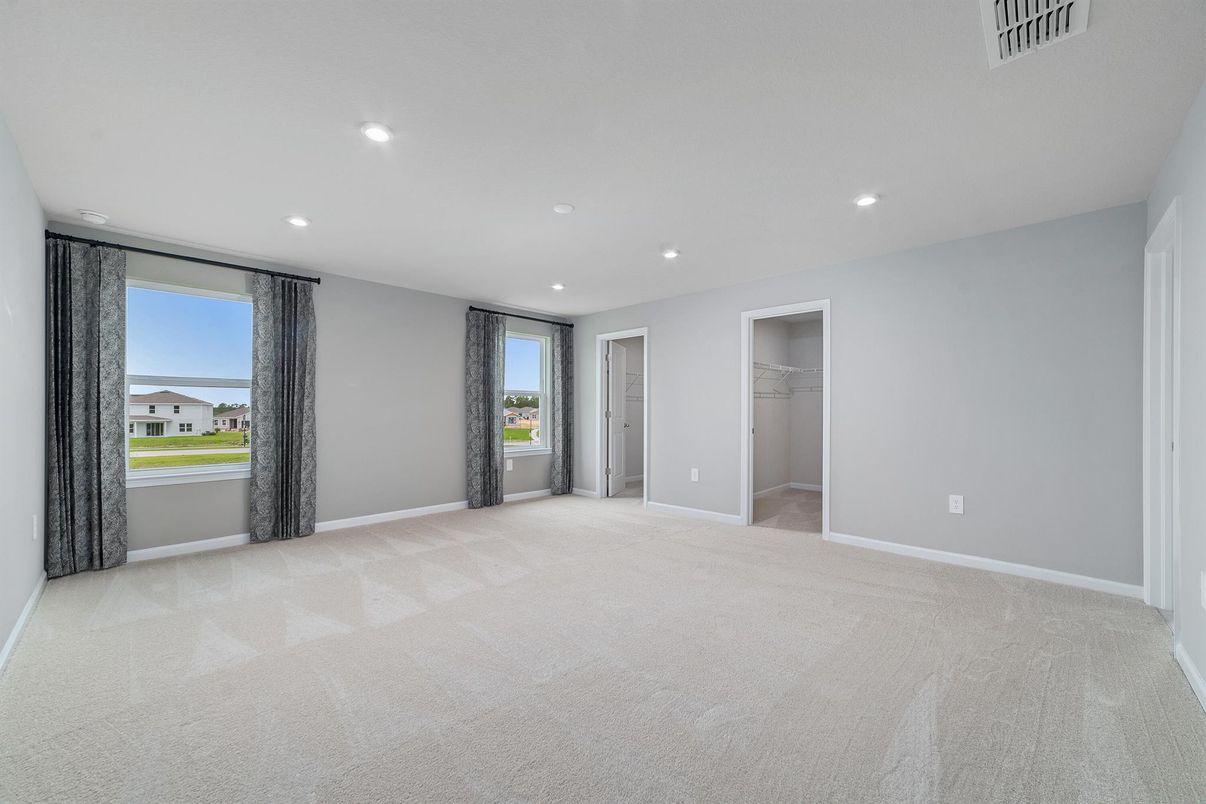 Empty room, Interior, Recessed Lighting