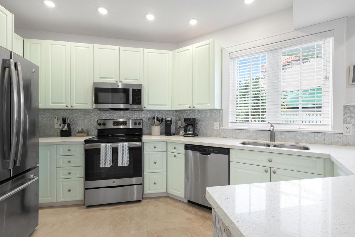 Interior, Kitchen, Recessed Lighting, Stainless Steel Appliances
