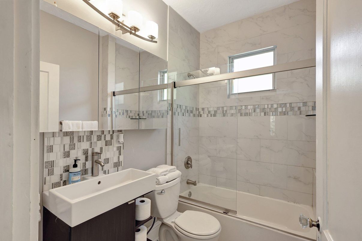 Bathroom, Glass Shower, Interior, Marble Walls