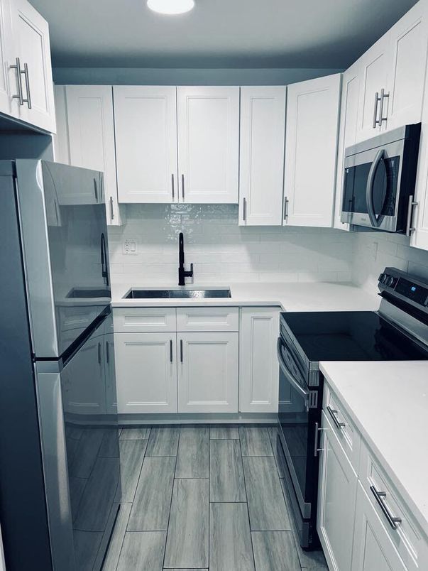 Interior, Kitchen, Wood Texture Flooring