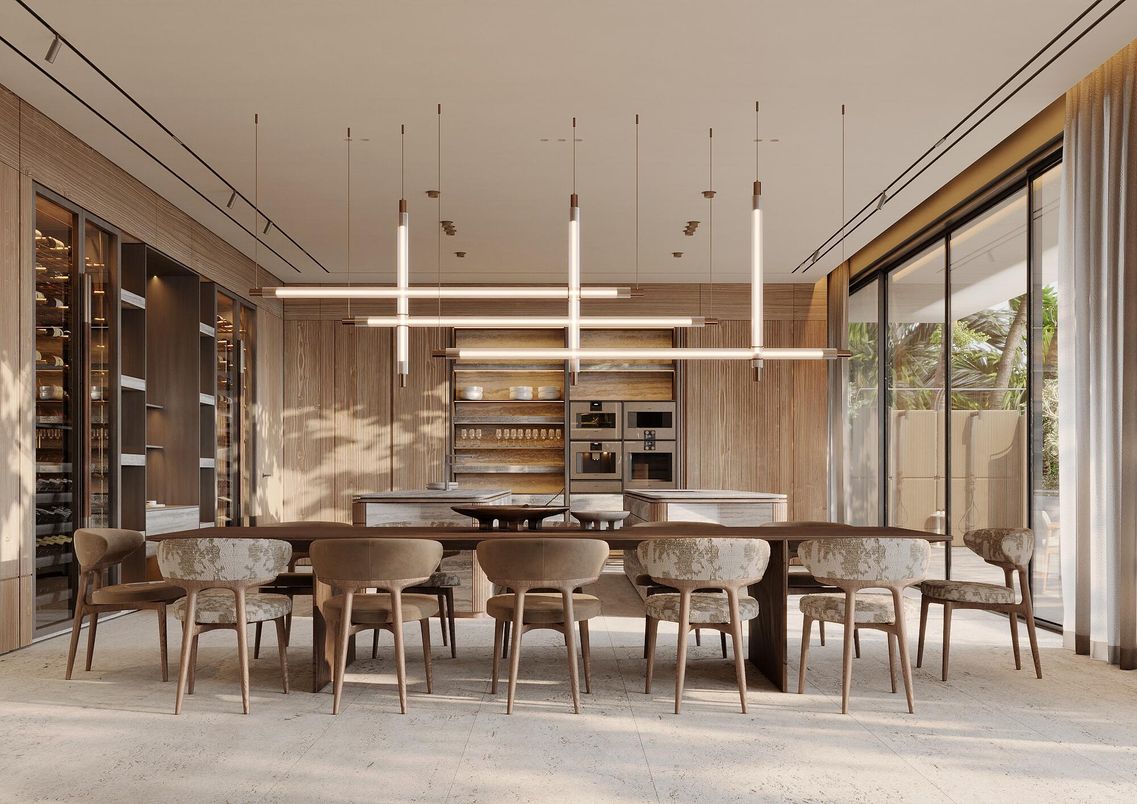 Dining room, Interior, Pendant Lights