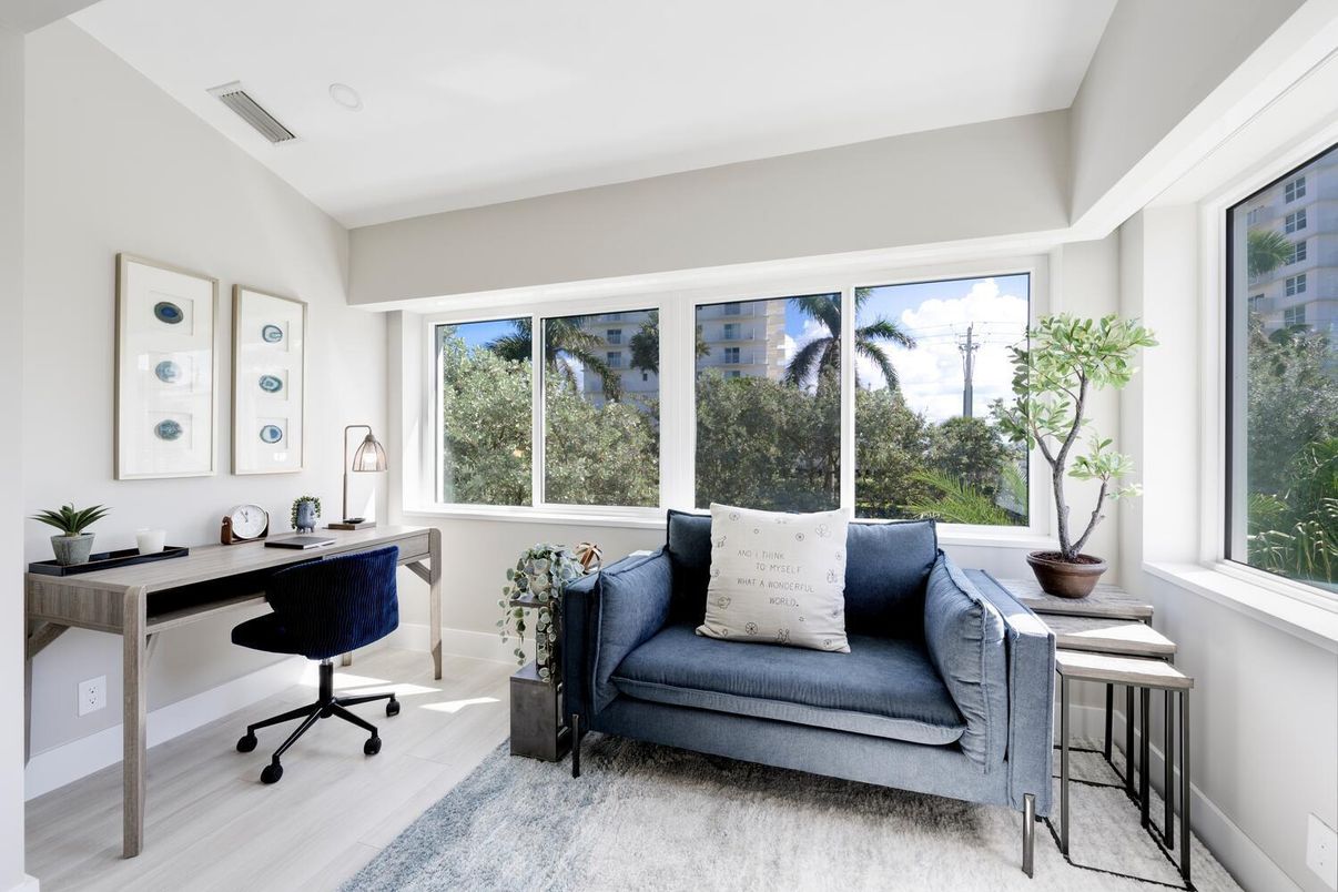 Home Office, Interior, Wood Texture Flooring
