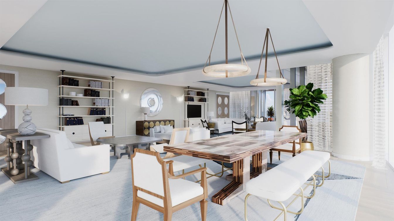 Dining room, Interior, Living room, Pendant Lights