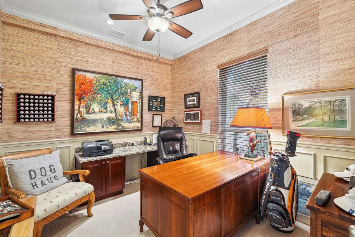 Home Office, Interior, Recessed Lighting