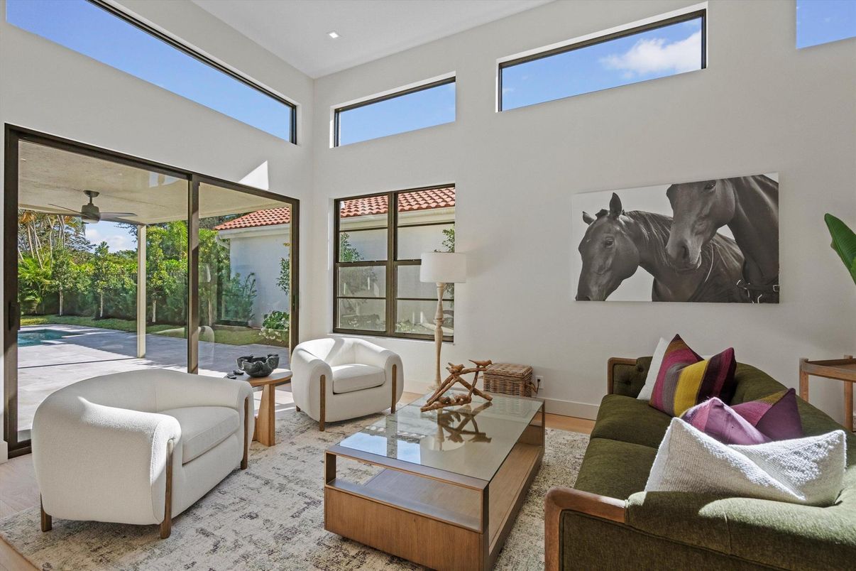 Interior, Living room, Recessed Lighting, Sun Room