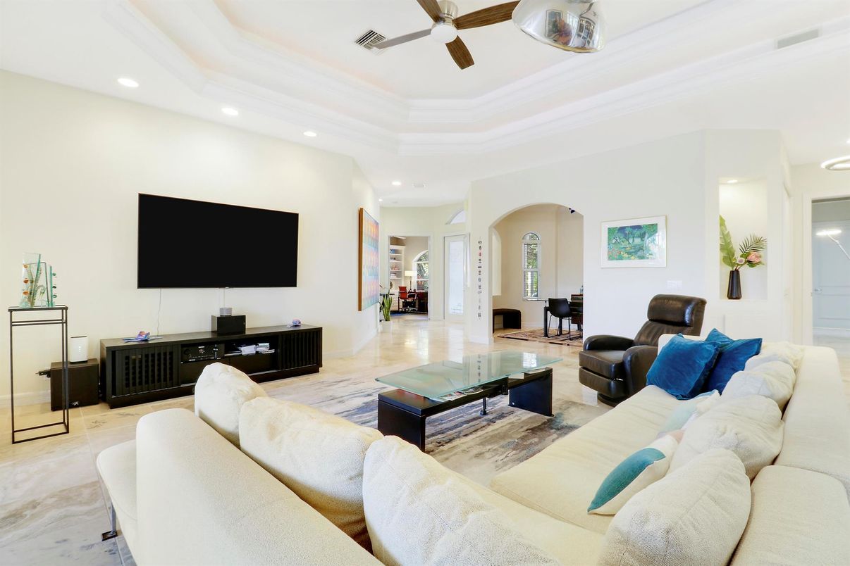 Interior, Living room, Recessed Lighting
