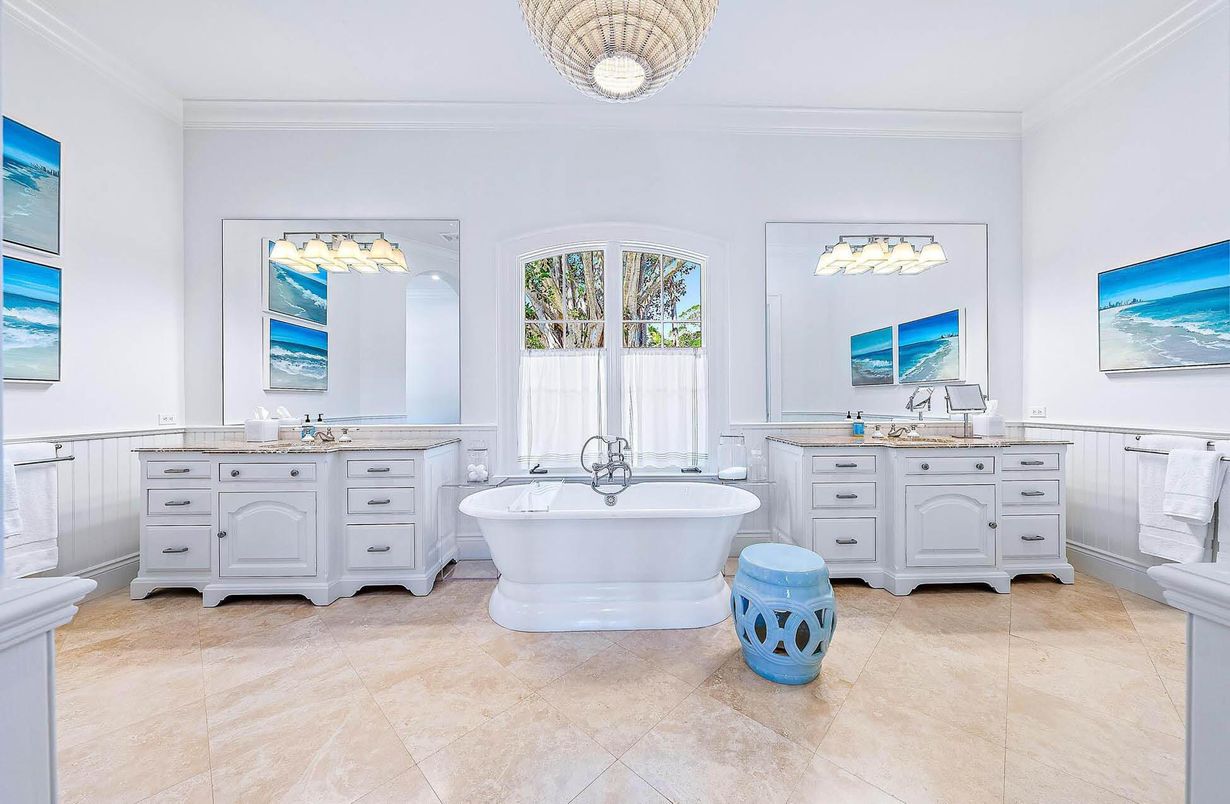 Bathroom, Dual Sink Vanities, Free Standing Baths, Interior