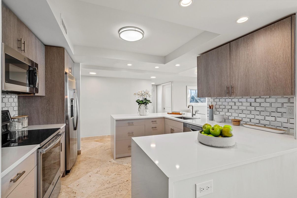Interior, Kitchen, Recessed Lighting, Stainless Steel Appliances