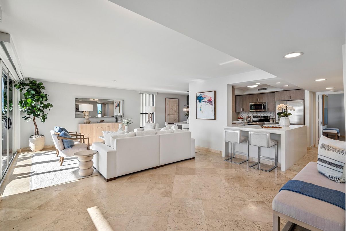 Interior, Kitchen, Living room, Recessed Lighting, Stainless Steel Appliances
